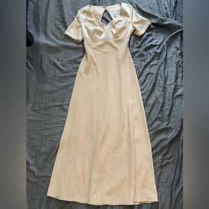 Long cream dress brand 1001 Nights size 7/8